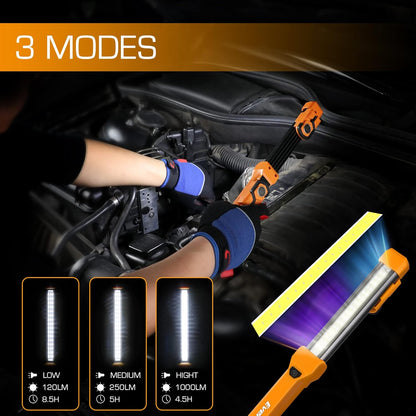 EverBrite_1000LM_LED_Work_Light,_Rechargeable_Work_Light_for_Mechanics_with_Dual_Magnetic_Bases&Hanging_Hooks,_4_Lighting_Modes,_USB_C_Cable,_for_Car_Repairing,_Working,_and_Hurricane,_Pack_of_1