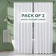 White - 72"W x 96"L (Pack of 2)
