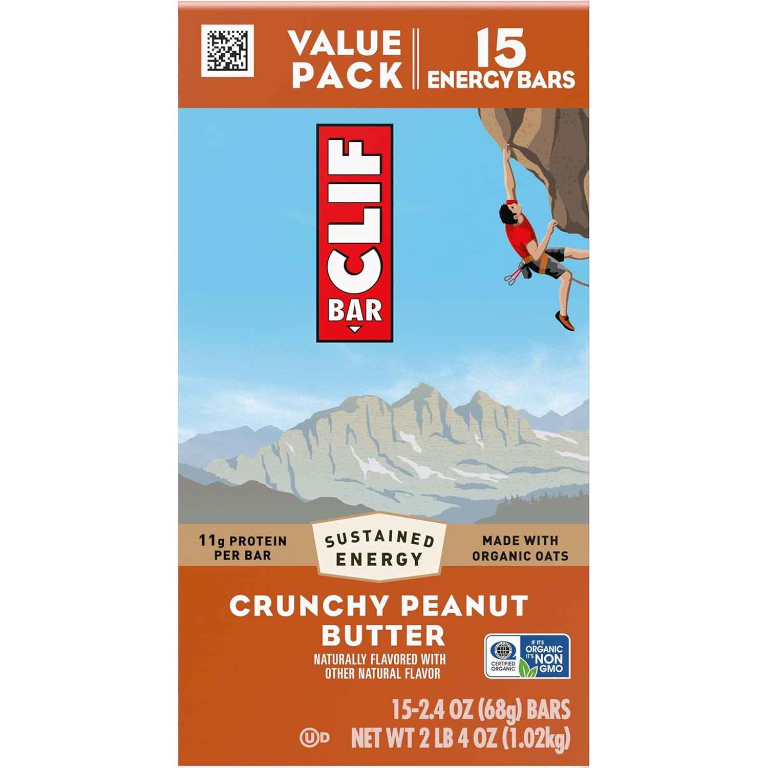 CLIF BAR - Energy Protein Bars - Made with Organic Oats - Energy Bars - Non-GMO