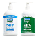 SmartMouth Original 2-Bottle Zinc Activated Mouthwash with Pumps - Instant Fresh Breath Mouthwash - Eliminates Bad Odors & Bad Breath - Sugar, Gluten & Alcohol-Free - Fresh Mint - 16 fl oz, 2-Pack
