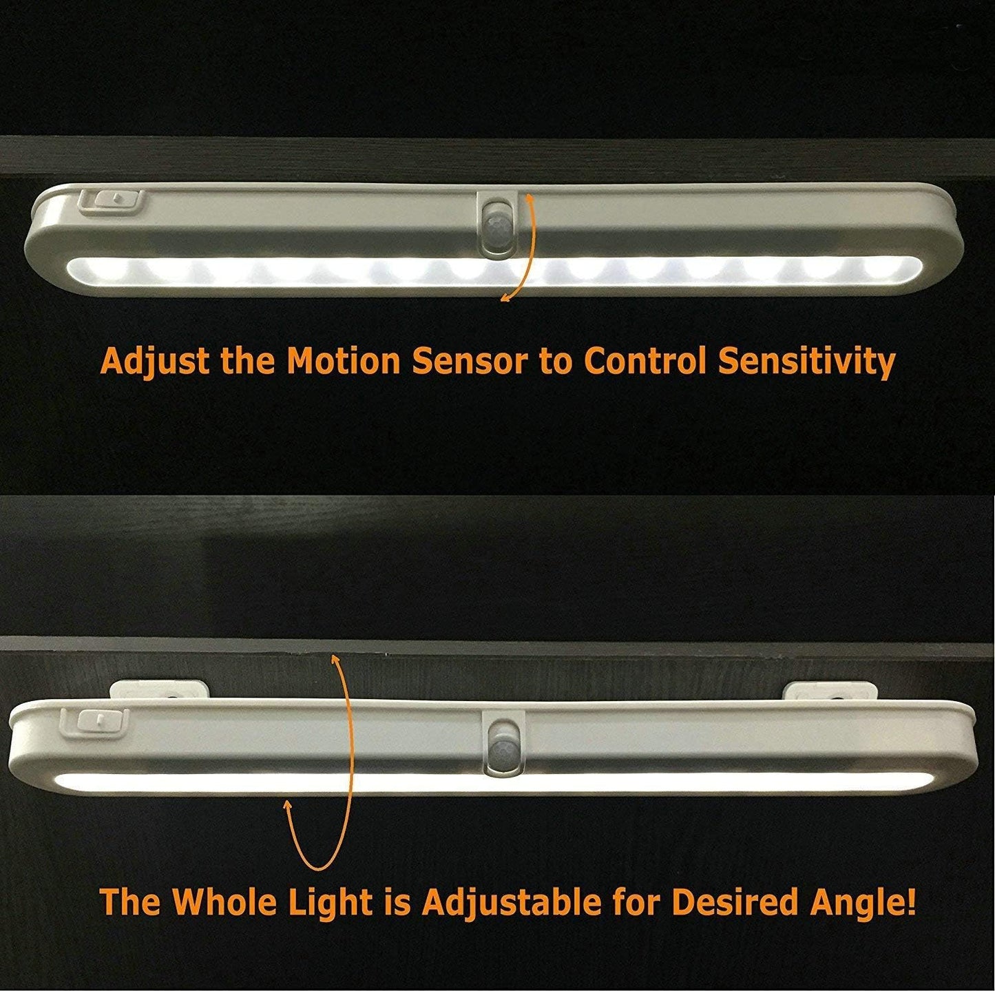 BLS_T01L_LED_Closet_Light,_Super_Bright_20_LED_Under_Cabinet_Lighting_Battery_Powered/DC_Input_Wireless_Motion_Sensing_Light,_Auto_On_Off_Switch,_Motion_Sensor_&_Light_Sensor,_Light_Beam_Adjustable