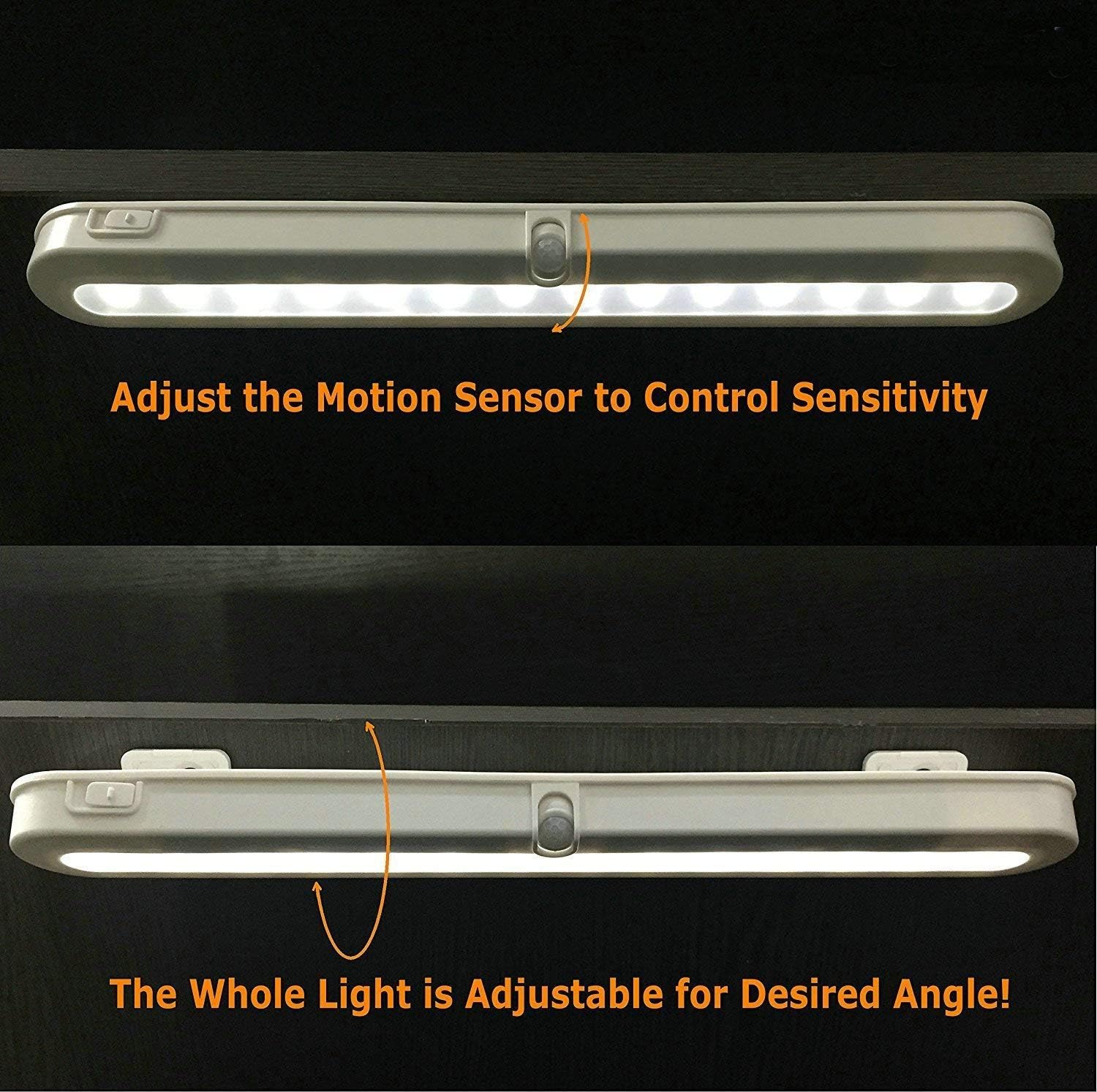 BLS_T01L_LED_Closet_Light,_Super_Bright_20_LED_Under_Cabinet_Lighting_Battery_Powered/DC_Input_Wireless_Motion_Sensing_Light,_Auto_On_Off_Switch,_Motion_Sensor_&_Light_Sensor,_Light_Beam_Adjustable