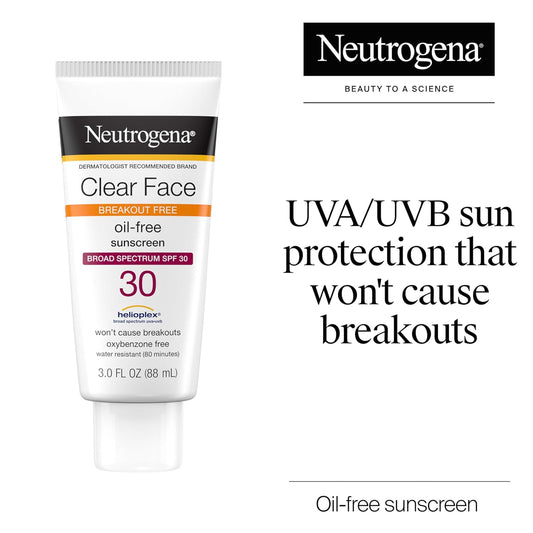 Neutrogena_Clear_Face_Sunscreen_for_Acne-Prone_Skin_SPF_30,_Broad_Spectrum_Facial_Sunscreen_Lotion,_Lightweight,_Non_Comedogenic,_Oil-,_Fragrance-_&_Oxybenzone-Free_Water_Resistant_(80_min),_3_fl._oz