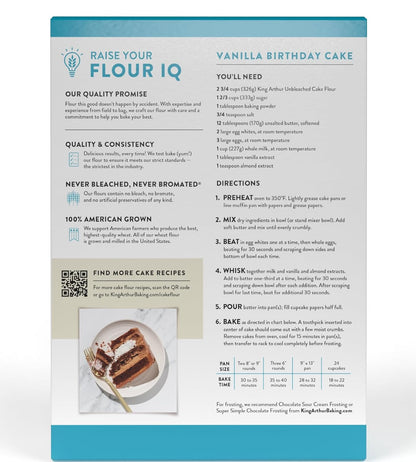King_Arthur,_Cake_Flour_Unbleached_and_Unenriched,_Non-GMO_Project_Verified,_No_Preservatives,_2_Pounds