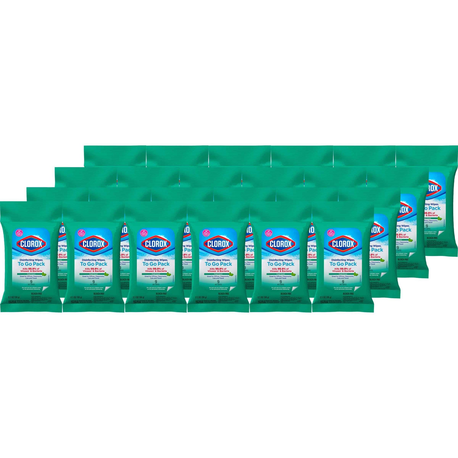 Clorox Disinfecting Wipes To Go Pack, Bleach Free