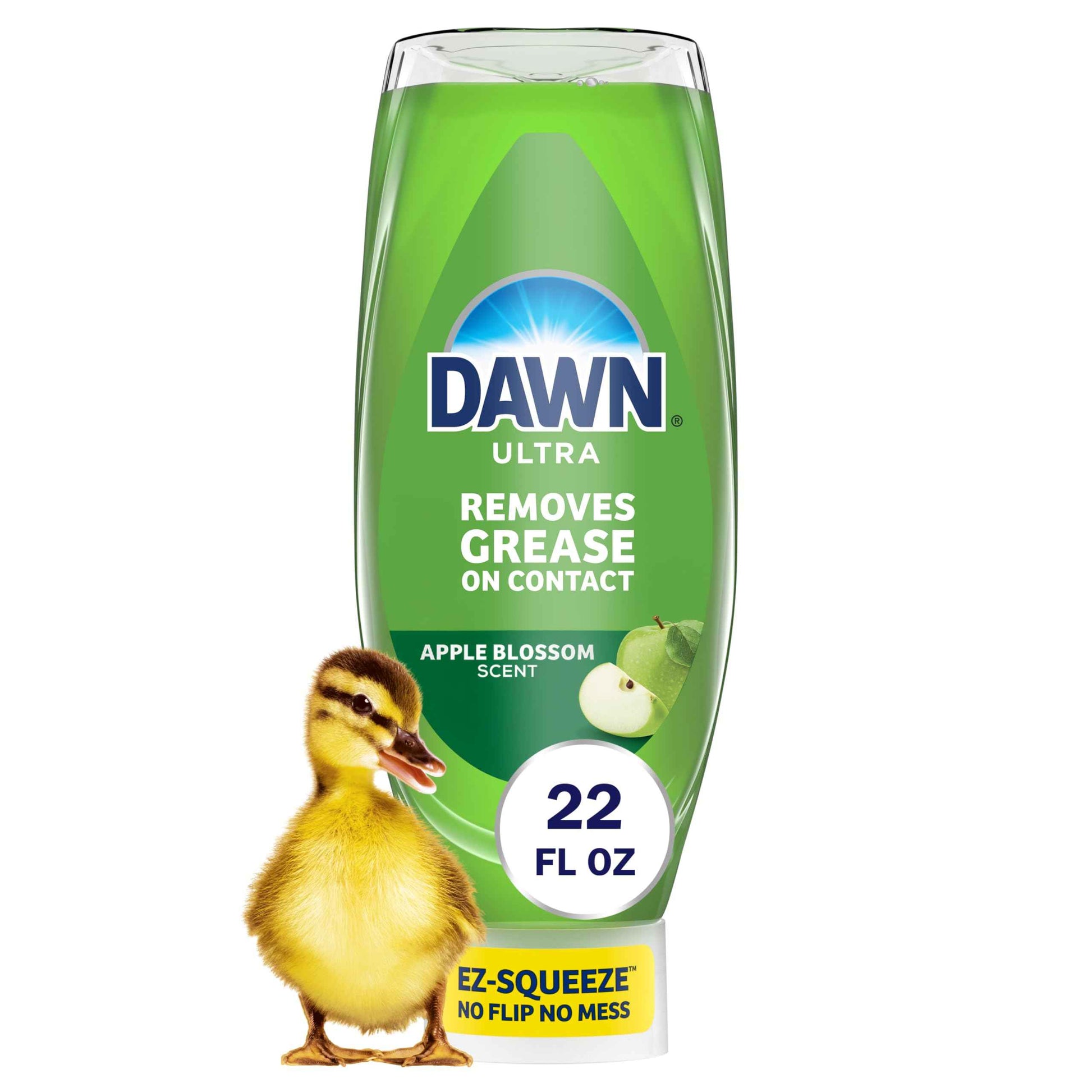 Dawn Ultra Dish Soap Apple Blossom Scent Liquid Dishwashing Detergent, Powerful Dish Soap for Grease Removal, Best Dishwashing Liquid from Trusted Dawn Products, Ultra Cleaning Performance, 22 oz