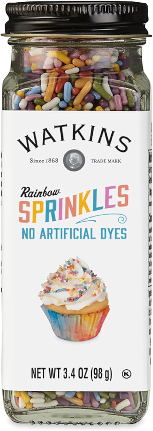 Watkins_Rainbow_Decorating_Sprinkles,_No_Artificial_Dyes,_Kosher,_3.4_Ounce_Jar,_1-Pack
