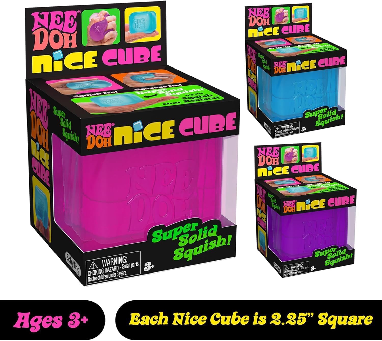 Schylling_NeeDoh_Nice_Cube_-Sensory_Squeeze_Toy_with_Super_Solid_Squish_-_2.25"_Cube
