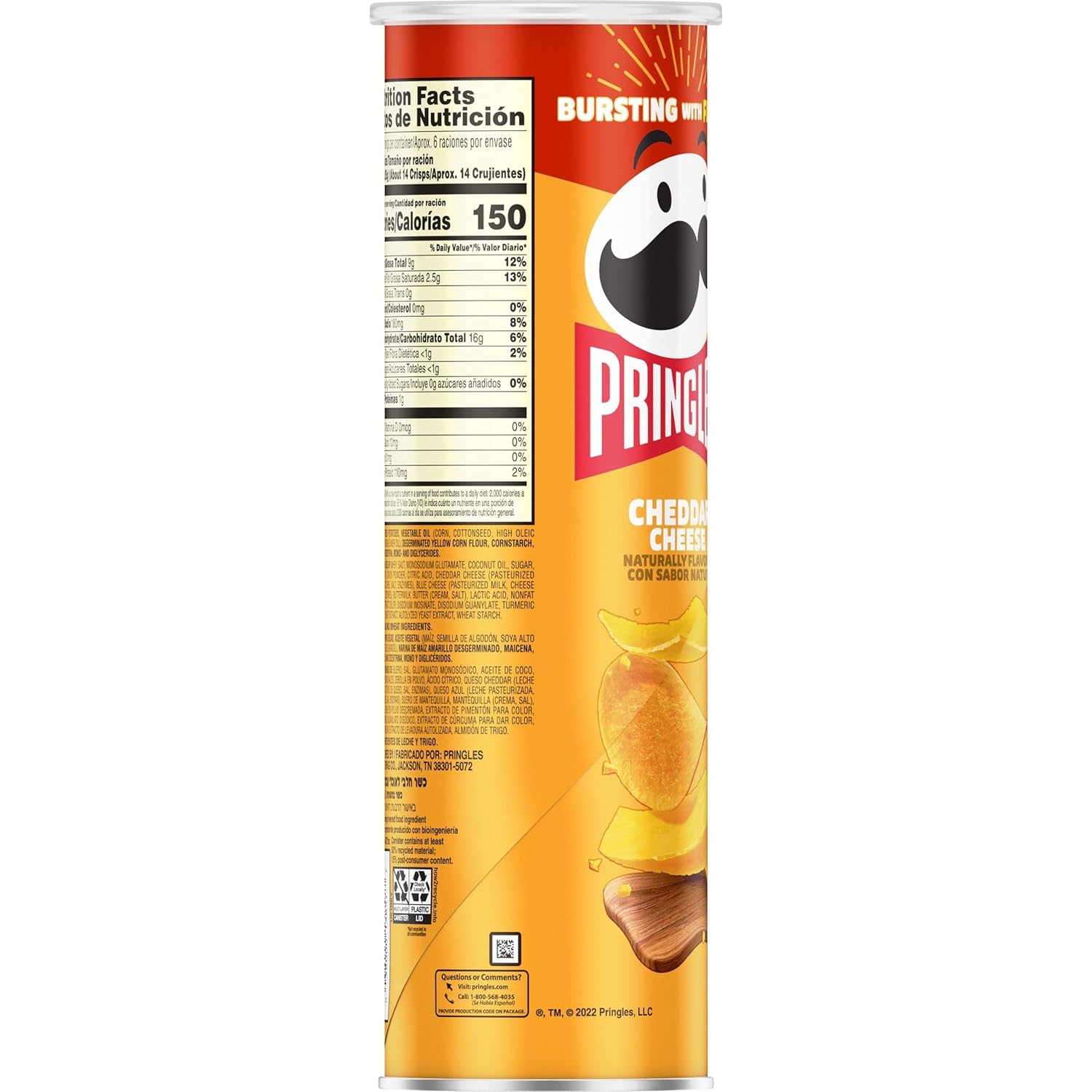 Pringles_Potato_Crisps_Chips,_Lunch_Snacks,_On-the-Go_Snacks,_Cheddar_Cheese,_5.5oz_Can_(1_Can)