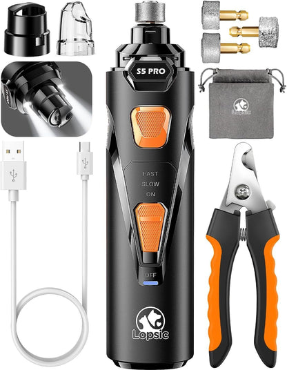 Whisper_Quiet_Dog_Nail_Grinder_with_4_LED_Lights,_Safe_&_Stress-Free_for_Sensitive_Dogs_Cats_of_All_Breeds_&_Sizes,_3_Grinding_Bits,_3-Speed,_Pet_Nail_Trimmers,_Rechargeable_Painless_Grooming_Kit