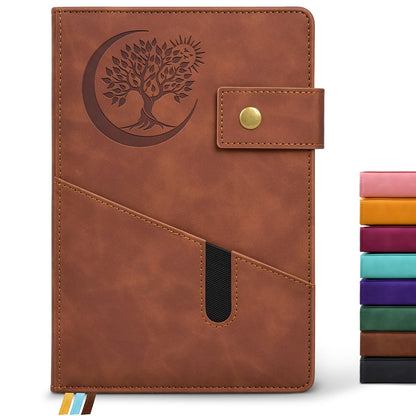PAIBAS Lined Journal Notebook for Men, A5 Leather Journals for Writing Women, Hardcover Notebooks for Work,School,Note Taking,Travel,Business,Personal daily Diary,200 Page College Ruled (5.9&amp;#34; x 8.4&amp;#34;)