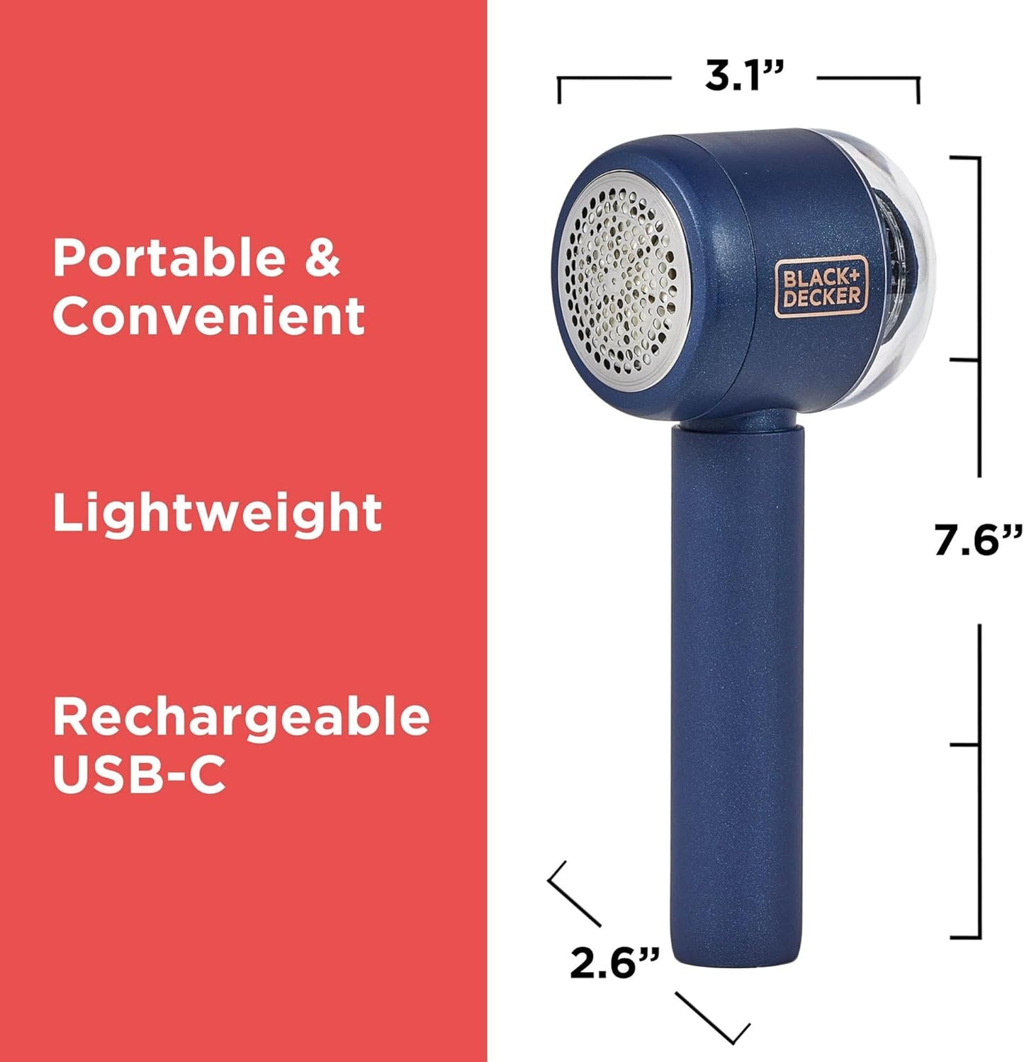 BLACK+DECKER_Rechargeable_USB-C_Fabric_&_Garment_Shaver_–_Large_Capacity_Lint_Remover_for_Clothing_and_Upholstery,_6_Stainless_Steel_Blades