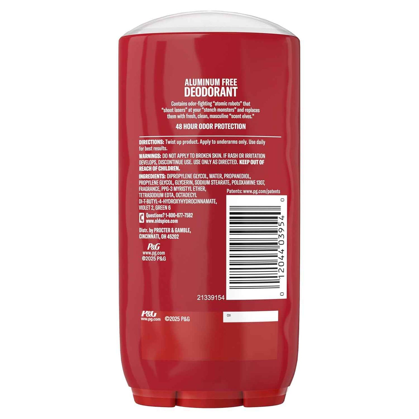Old Spice Aluminum Free Deodorant for Men, High Endurance, 24/7 Lasting Freshness & Long Lasting Scent, 24/7 Advanced Sweat & Odor Protection, Pure Sport Scent, 3.0 oz