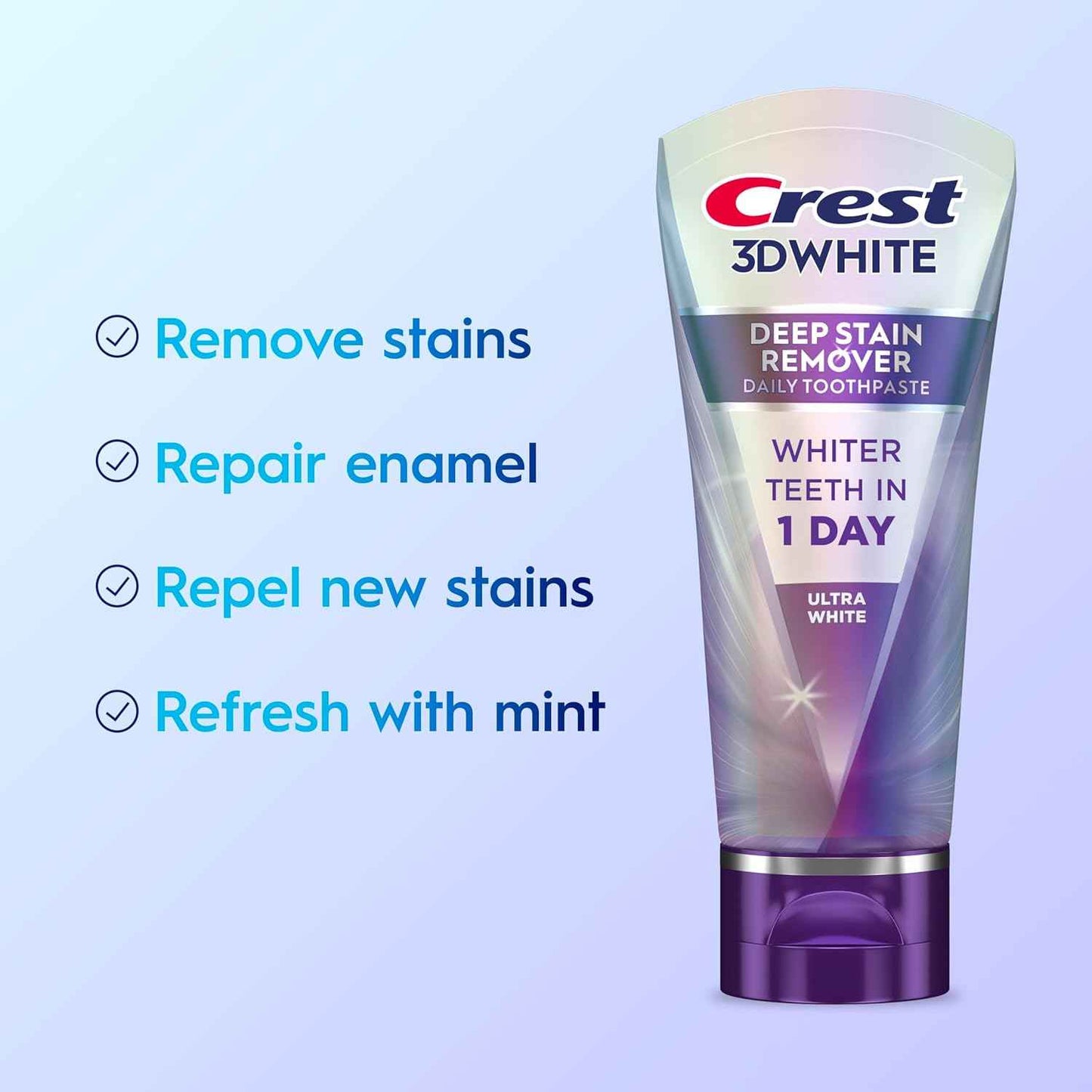 Crest 3DWhite Brilliance Deep Stain Remover Ultra White Toothpaste - 2.1oz