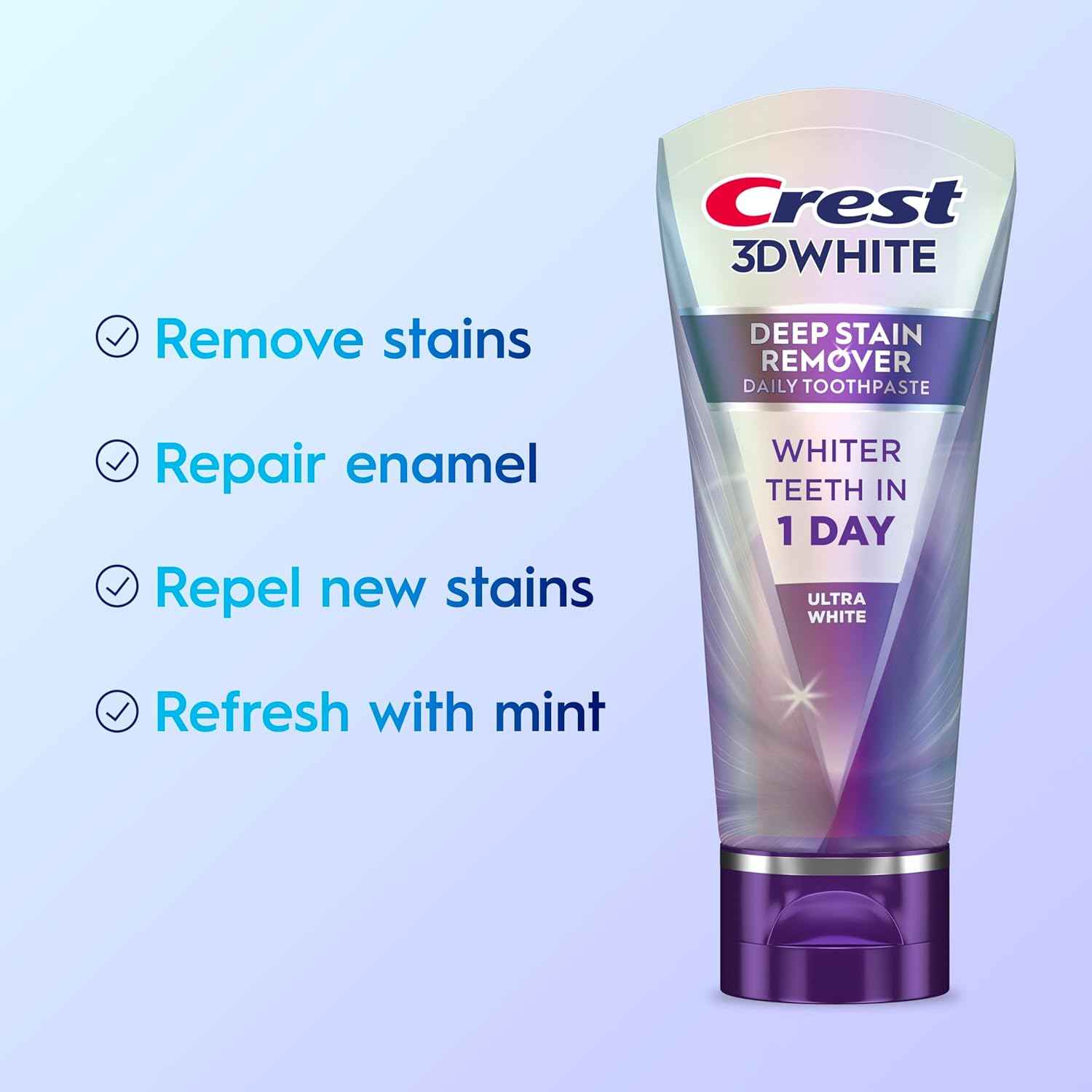 Crest 3DWhite Brilliance Deep Stain Remover Ultra White Toothpaste - 2.1oz