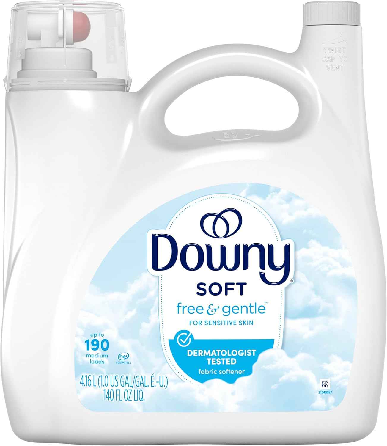 Downy Free & Gentle Liquid Fabric Softener, Hypoallergenic, Sensitive Skin Friendly Fabric Conditioner Liquid