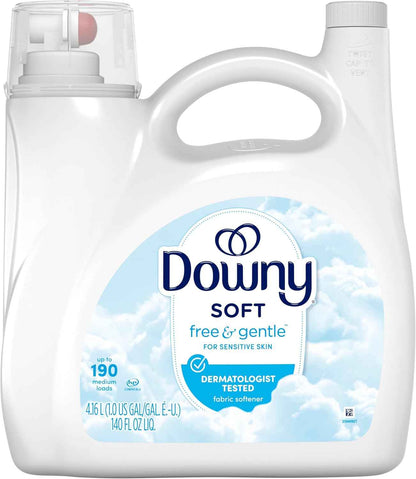 Downy Free & Gentle Liquid Fabric Softener, Hypoallergenic, Sensitive Skin Friendly Fabric Conditioner Liquid