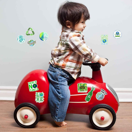 100PCS Earth Day Stickers, Environmental Protection Vinyl Waterproof Stickers for Water Bottles, Laptops, Skateboards & Notebooks, Save the Earth Environmental Decals for Kids Teens Students