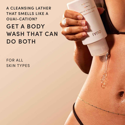 OUAI Body Cleanser, Foaming Body Wash with Jojoba Oil and Rosehip Oil to Hydrate, Nurture, Balance and Soften Skin - Paraben, Phthalate and Sulfate Free Skin Care Products