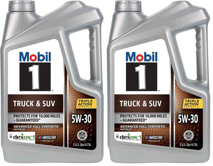 Mobil 1 Advanced Fuel Economy Full Synthetic Motor Oil 0W-20, 5 Quart