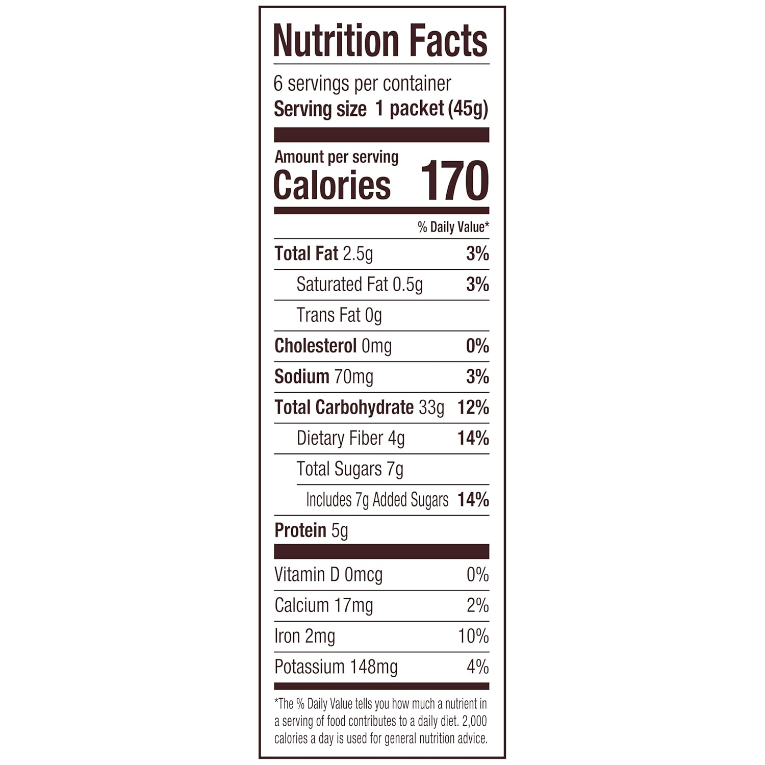 Bob's_Red_Mill_Instant_Oatmeal,_Maple_Brown_Sugar,_6_Packets_Total,_Non-GMO,_Gluten_Free,_Whole_Grain