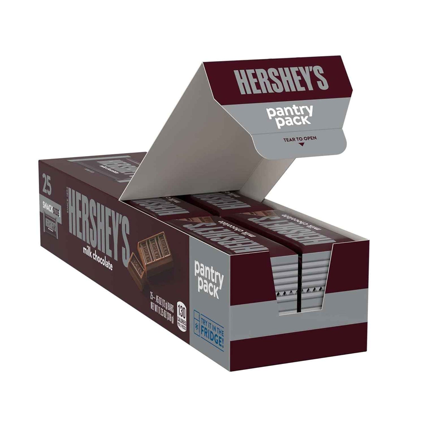 HERSHEY'S Milk Chocolate Snack Size, Candy Bars, 11.25 oz