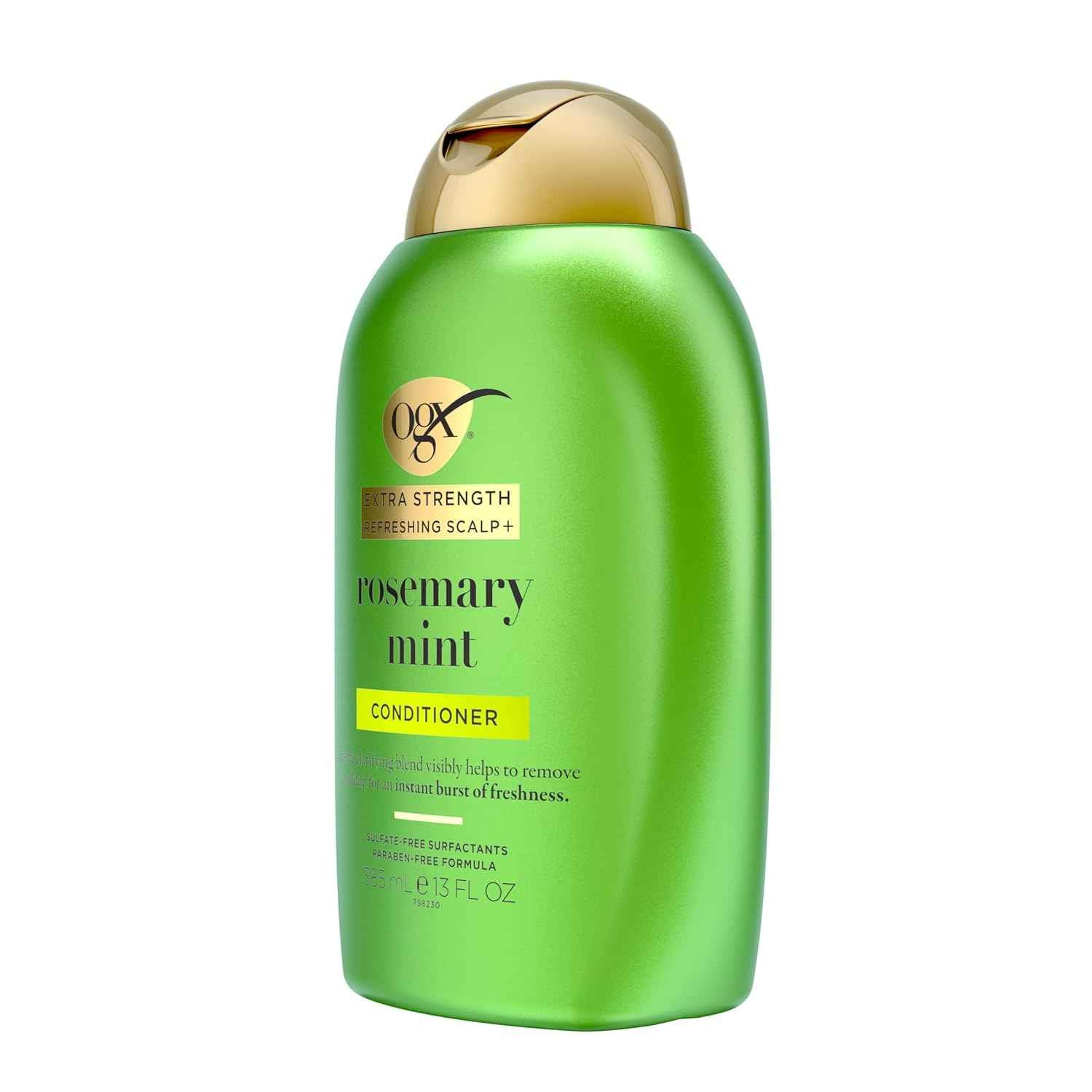 OGX Extra Strength Refreshing Scalp Conditioner, Nourishing Hair & Scalp Conditioner Infused for Healthy-Looking Hair, Sulfate-Free Surfactants, 13 fl. oz