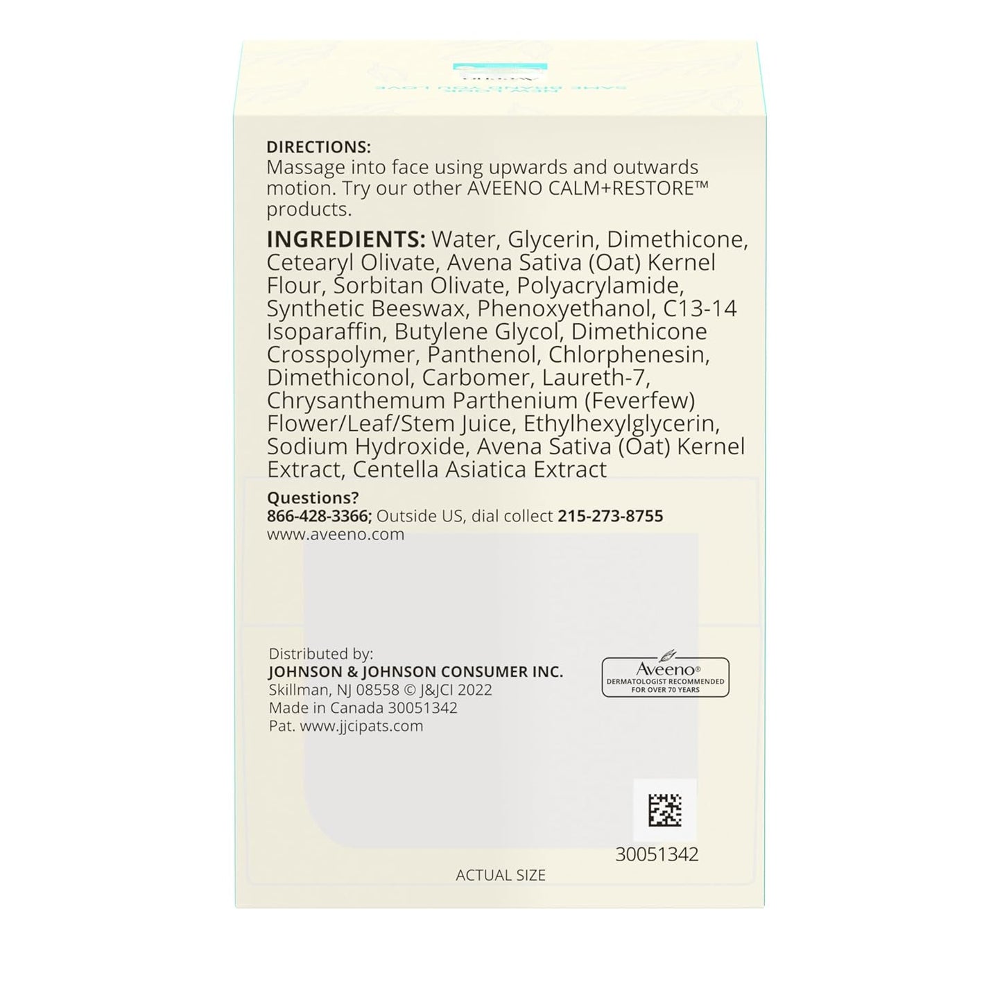 Aveeno_Calm_+_Restore_Oat_Gel_Facial_Moisturizer_for_Sensitive_Skin,_Fast-Absorbing,_Soothing_Lightweight_Gel_Cream_with_Prebiotic_Oat_&_Feverfew,_Fragrance-Free_&_Hypoallergenic,_1.7_oz