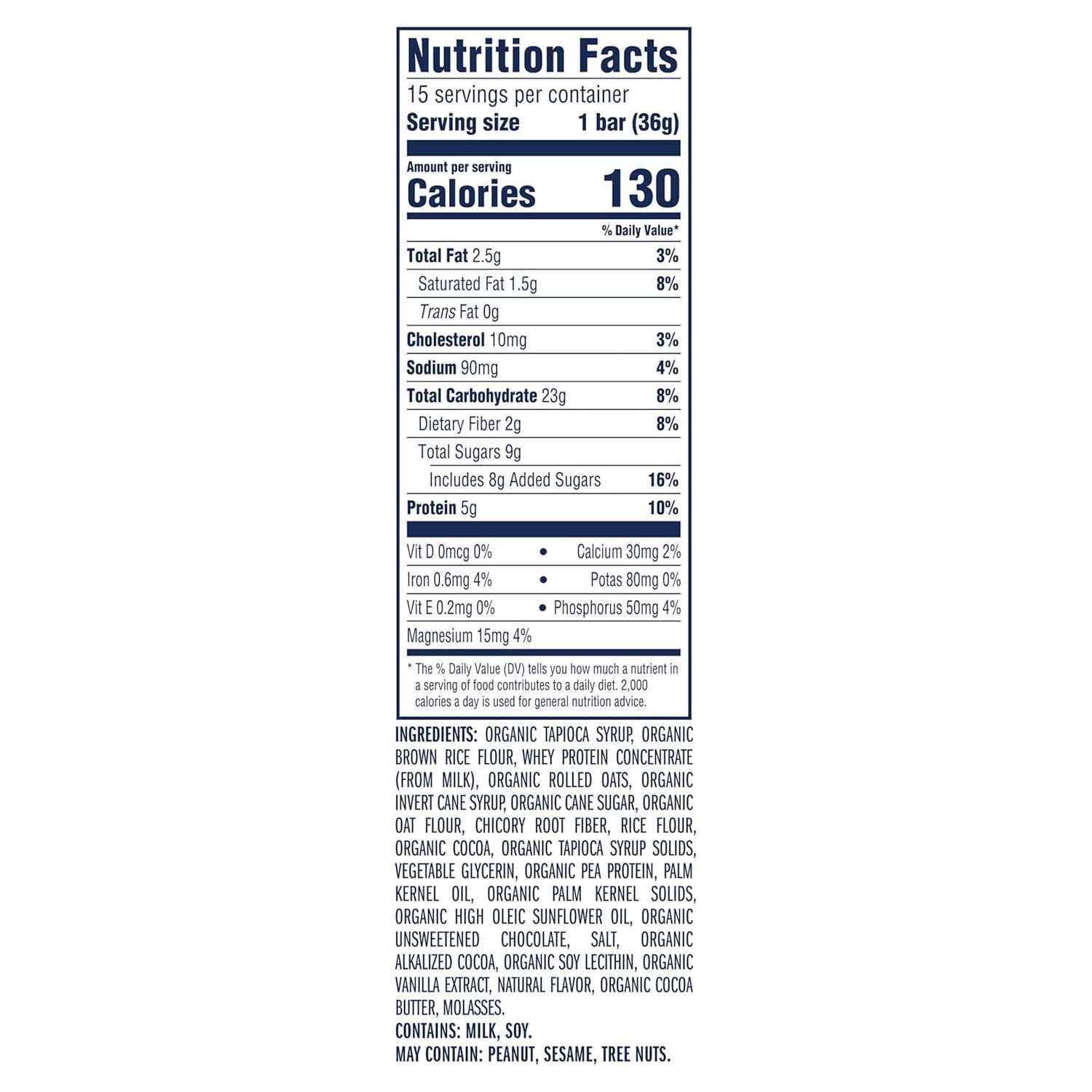 Zbar Protein - Chocolate Chip - Crispy Snack Bars - Made with Organic Oats - Non-GMO - 5g Protein - Gluten Free Protein Bars (15 Pack)