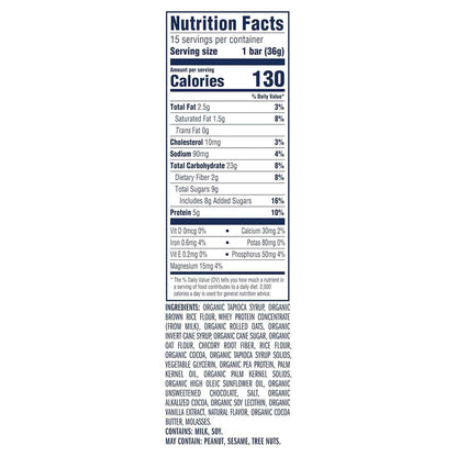 Zbar Protein - Chocolate Chip - Crispy Snack Bars - Made with Organic Oats - Non-GMO - 5g Protein - Gluten Free Protein Bars (15 Pack)