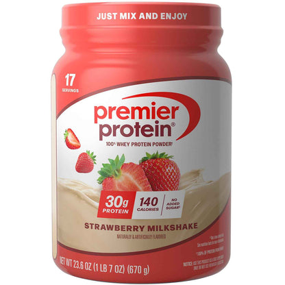 Premier Protein Powder, 30g Protein, No Added Sugar, 100% Whey Protein, Keto Friendly, Soy & Gluten Free
