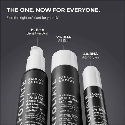 Paula's Choice SKIN PERFECTING 2% BHA Liquid Exfoliant with Salicylic Acid, Facial Polish for Pores, Wrinkles & Fine Lines, Suitable for Blackhead-Prone Skin, Fragrance-Free