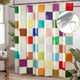 F- Plaid Colorful+12 Metal Hooks - 72"W x 72"L (Pack of 1)