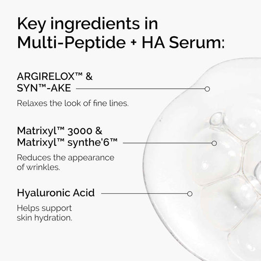 The Ordinary Age Support Set - 3-Step Anti-Aging Skin Regimen with Multi-Peptide + HA, Multi-Peptide Eye Serum, and Natural Moisturizing Factors + PhytoCeramides | Skincare Set