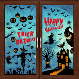 Halloween Window Decorations Stickers for Glass, 9 Sheets 87 pcs Double Side Halloween Decorations, for Trick Party, Home, Classroom, Holiday Décor