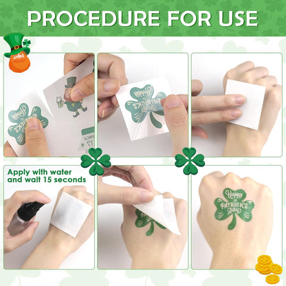 150_Pack_St_Patricks_Day_Tattoos_-_St_Patricks_Day_Accessories_-_St._Patricks_Day_Shamrock_Decorations_Gifts_for_Kids_Stickers_Games_Toys_Crafts_Party_Favors_|_St_Patricks_Day_Shirt_Women
