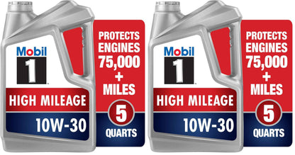Mobil 1 Advanced Fuel Economy Full Synthetic Motor Oil 0W-20, 5 Quart