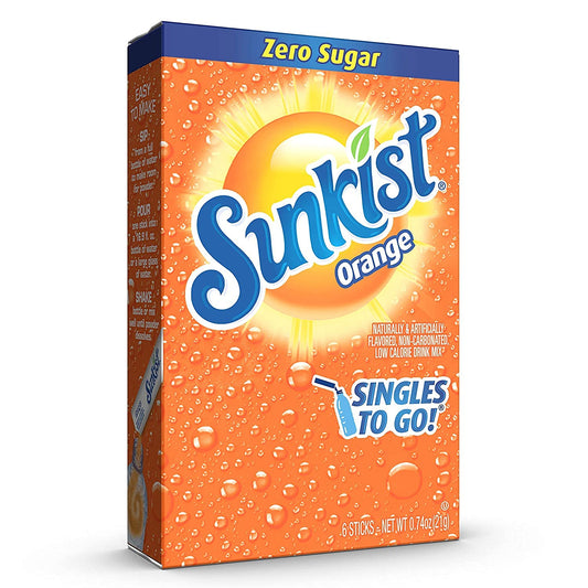 SINGLES_TO_GO!_Sunkist_Singles_To_Go_Drink_Mix_Orange,_3_Boxes_with_6_Packets_Each_-18_Total_Servings