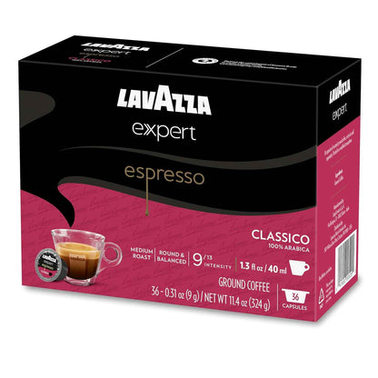 Lavazza Capsules, Medium Roast, 100% Arabica, Compatible with Own Classy Machines