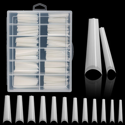Ranrose 120PCS Nature Extra Long Coffin Nail Tips