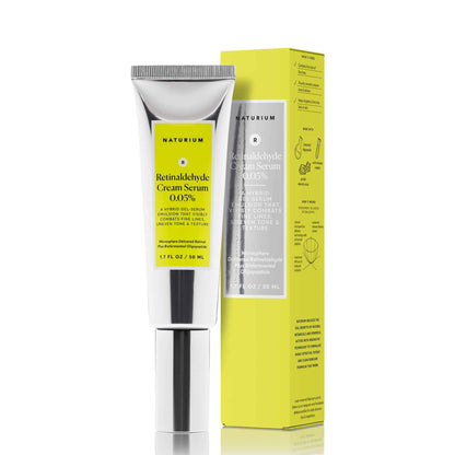 Naturium Retinaldehyde Cream Serum 0.10%, Advanced Anti-Aging & Smoothing Potent Face & Skin Care, 1.7 oz
