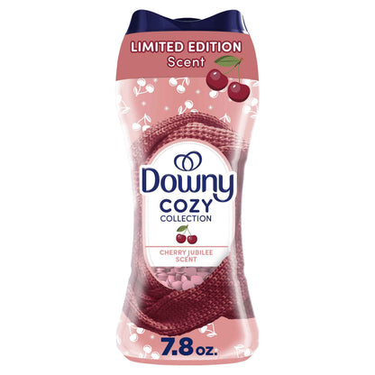 Downy Cozy Collection In-Wash Laundry Scent Booster Beads, Cherry Jubilee Scent, 7.8 oz, Limited Edition Laundry Beads