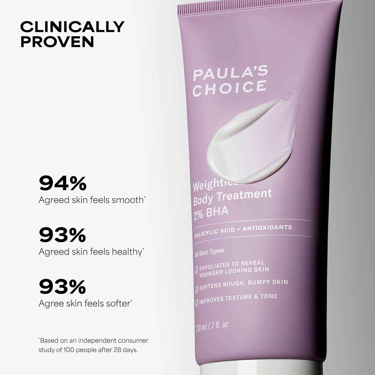 Paula's Choice Weightless Body Lotion Treatment 2% BHA, Salicylic Acid & Chamomile Lotion Exfoliant, Body Moisturizer for Keratosis Pilaris (KP) Prone Skin & Clogged Pores, Fragrance-Free