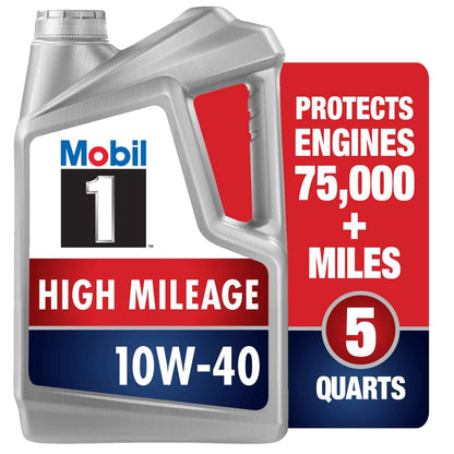 Mobil 1 Advanced Fuel Economy Full Synthetic Motor Oil 0W-20, 5 Quart