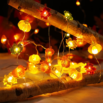 BOHON_Thanksgiving_Decoration_Acorn_3D_Pumpkin_Maple_Leaf_String_Lights_Battery_Operated_with_Remote_LEDs_Orange_Fall_Lights_for_Home_Autumn_Garland_Harvest_Halloween_Party_Christmas_Decor
