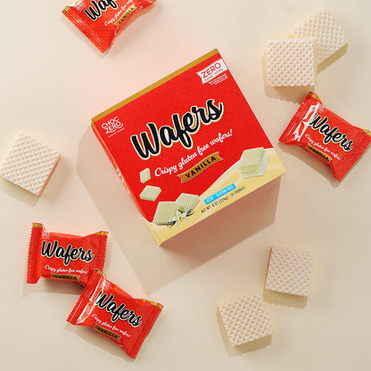 ChocZero_Vanilla_Wafer_Cookies,_Crispy_Cookies_Layered_With_Vanilla_Creme,_Gluten_Free,_No_Added_Sugar,_16_Keto_Wafer_Cookies_Per_Box,_8_Ounce_(Pack_of_1)