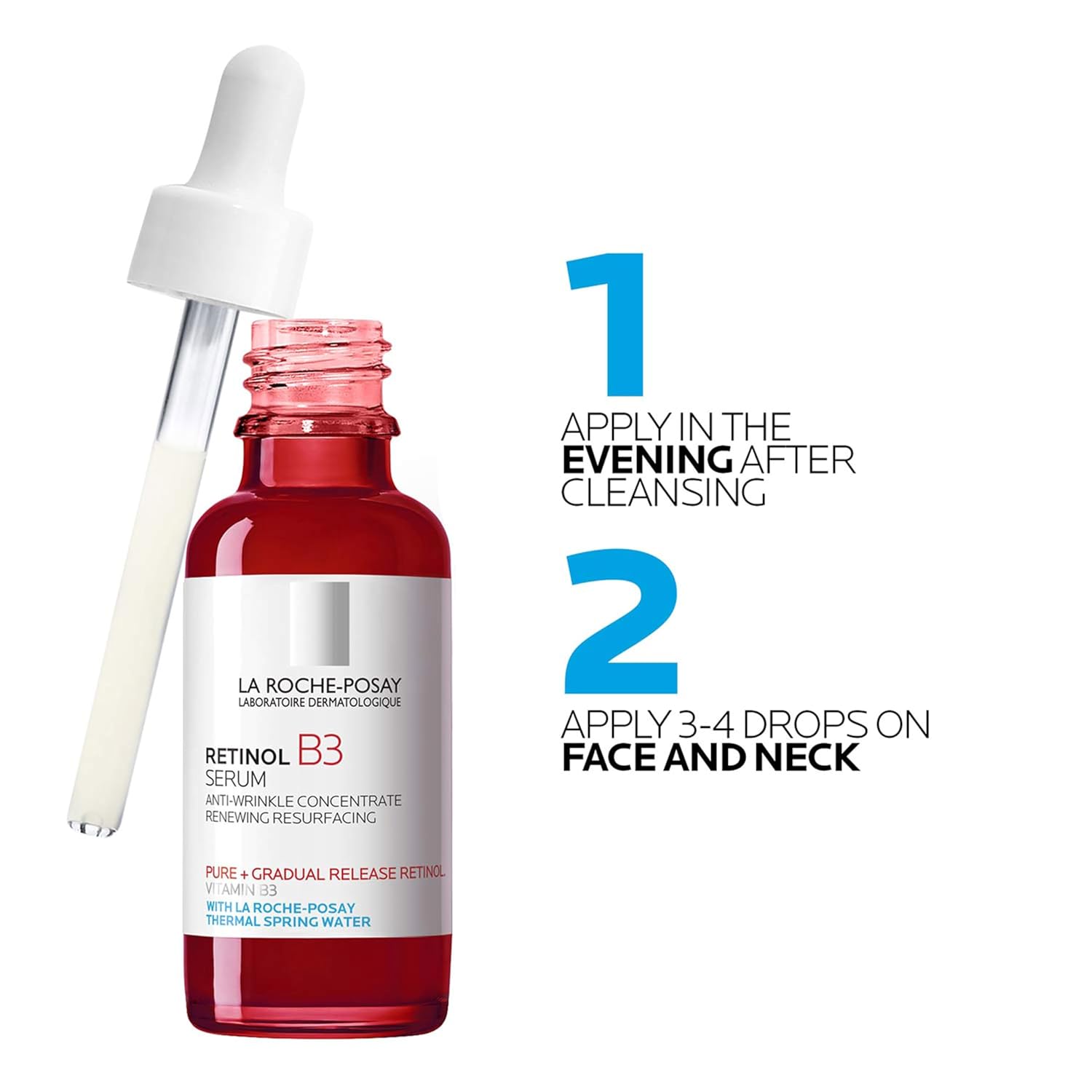 La_Roche-Posay_Pure_Retinol_Face_Serum_with_Niacinamide_(Vitamin_B3)_&_Hyaluronic_Acid_|_Gentle_Anti-Aging_Retinol_Serum_for_Fine_Lines_&_Wrinkles_|_Dermatologist_Tested_for_Sensitive_Skin,_1.0_fl_oz