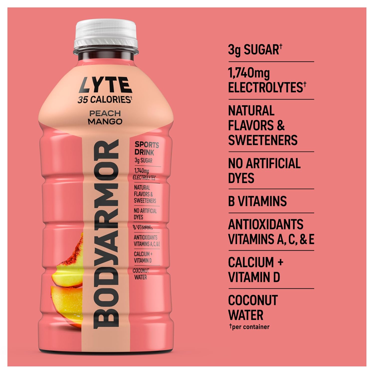 BODYARMOR_LYTE,_Peach_Mango,_Electrolyte_Drink,_35_Calories,_28_Fl_Oz_Bottles_(15_Pack),_Coconut_Water_Sports_Drink,_Natural_Flavor_&_B_Vitamins