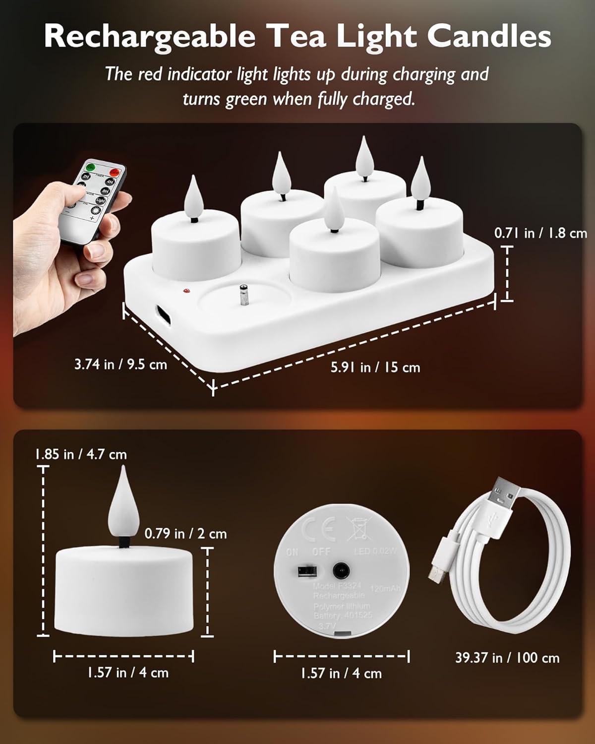 Homemory_Rechargeable_Tea_Lights_Flameless_Candles_with_Remote_Timer,_Battery_Operated_LED_Tealight_Candles,_USB_Candles_for_Wedding_Table_Centerpiece_Reception_Banquet_Christmas_Halloween,_6-Pack