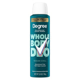 Degree Men Whole Body Deodorant Spray Ocean Chill Scent, Aluminum Free 72H Odor Protection 2.9 FO